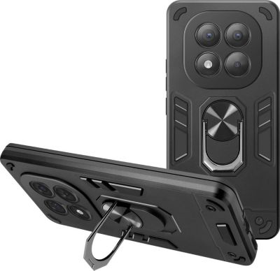 Coque AVIZAR Redmi Note 14 Pro Bague Support Noir