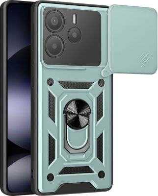 Coque AVIZAR Redmi Note 14 5G Bague Antichoc Vert