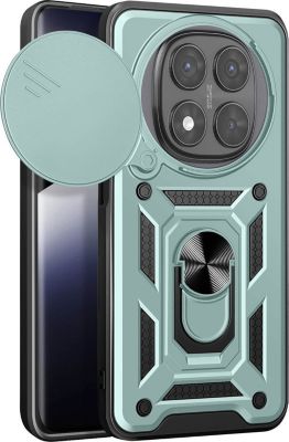 Coque AVIZAR Redmi Note 14 Pro Plus Bague Vert foncé