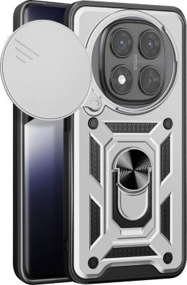 Coque AVIZAR Redmi Note 14 Pro Plus Bague Argent Coque AVIZAR Redmi Note 14 Pro Plus Bague Argent