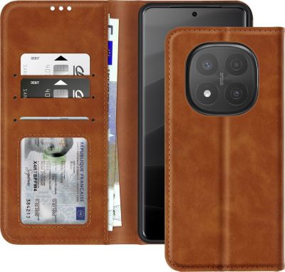 Etui AVIZAR Redmi Note 14 Pro Portefeuille Marron