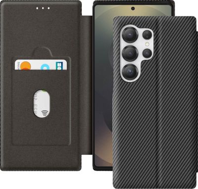 Etui AVIZAR Samsung S25 Ultra Carbone Noir