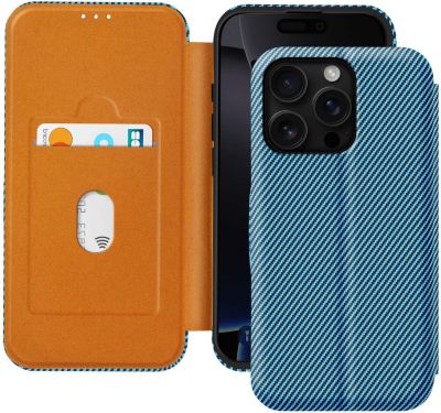 Etui AVIZAR iPhone 16 Pro Max Carbone Bleu