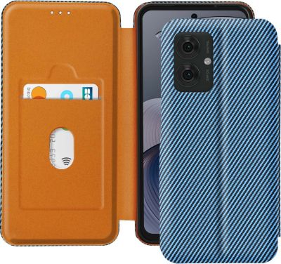 Etui AVIZAR Motorola Moto G55 Carbone Bleu