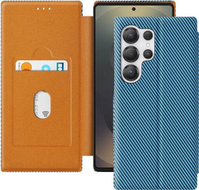 Etui AVIZAR Samsung S25 Ultra Carbone Bleu