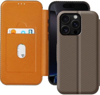 Etui AVIZAR iPhone 16 Pro Max Carbone Marron