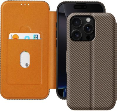 Etui AVIZAR iPhone 16 Pro Max Carbone Marron Etui AVIZAR iPhone 16 Pro Max Carbone Marron