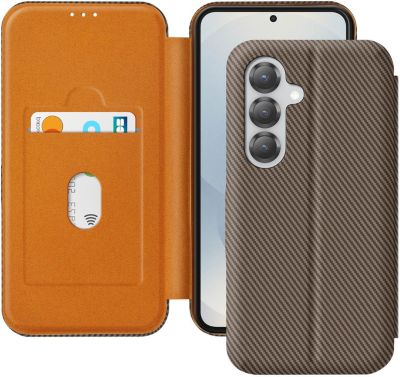 Etui AVIZAR Samsung S25 Plus Carbone Marron