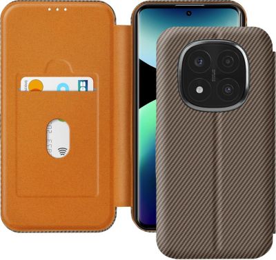 Etui AVIZAR Carbone Redmi Note 14 Pro Marron