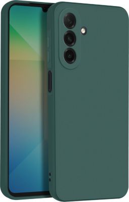 Coque AVIZAR Samsung A26 Silicone Mat Vert foncé