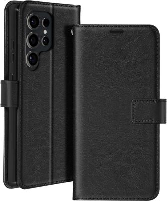 Etui MAYAXESS Samsung S25 Ultra Portefeuille Noir