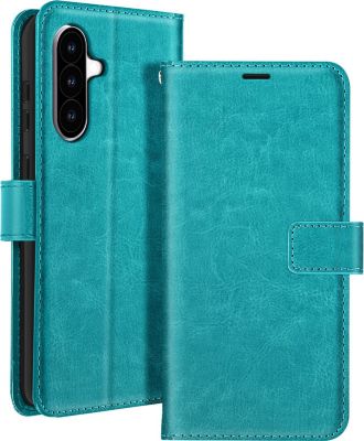 Etui MAYAXESS Samsung A56 Portefeuille Turquoise