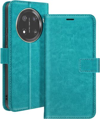 Etui MAYAXESS Honor Magic 7 Lite Porte-carte Turquoise Etui MAYAXESS Honor Magic 7 Lite Porte-carte Turquoise