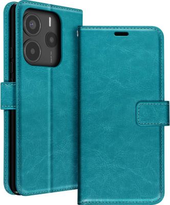 Etui MAYAXESS Redmi Note 14 5G Portefeuille Turquoise Etui MAYAXESS Redmi Note 14 5G Portefeuille Turquoise