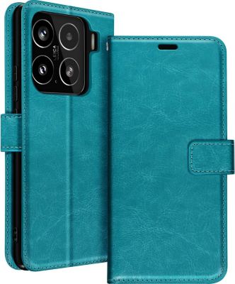 Etui MAYAXESS Xiaomi 15 Portefeuille Turquoise