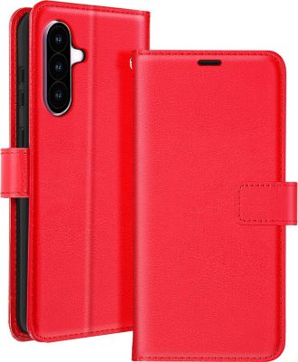 Etui MAYAXESS Samsung Galaxy A56 Portefeuille Rouge