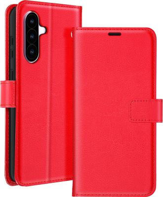 Etui MAYAXESS Samsung Galaxy A56 Portefeuille Rouge