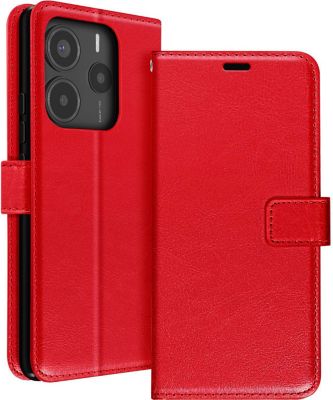 Etui MAYAXESS Redmi Note 14 5G Portefeuille Rouge