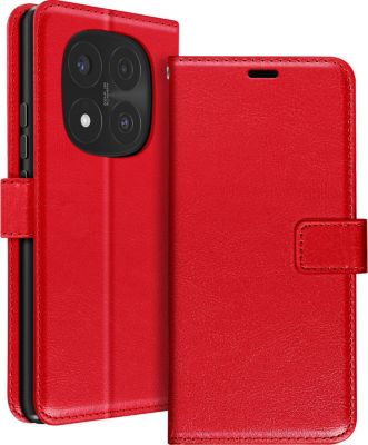 Etui MAYAXESS Redmi Note 14 Pro Portefeuille Rouge