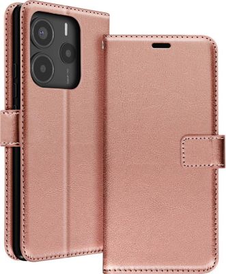 Etui MAYAXESS Redmi Note 14 5G Portefeuille Rose Gold