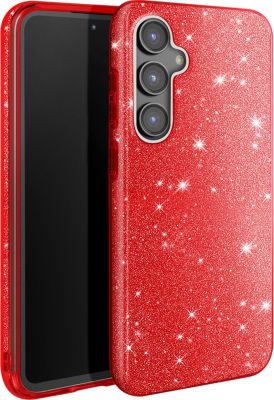 Coque AVIZAR Paillettes Samsung Galaxy S23 FE Rouge