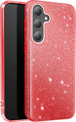 Coque AVIZAR Samsung S24 et S25 Paillette Rouge