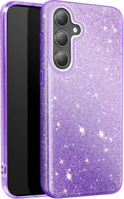 Coque AVIZAR Samsung S24 et S25 Paillette Violet