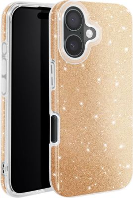Coque AVIZAR Paillettes iPhone 16 Plus Or