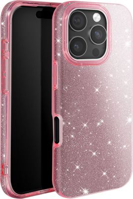 Coque AVIZAR Paillettes iPhone 16 Pro Rose