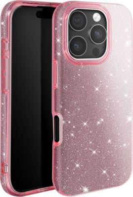 Coque AVIZAR Paillettes iPhone 16 Pro Rose Coque AVIZAR Paillettes iPhone 16 Pro Rose