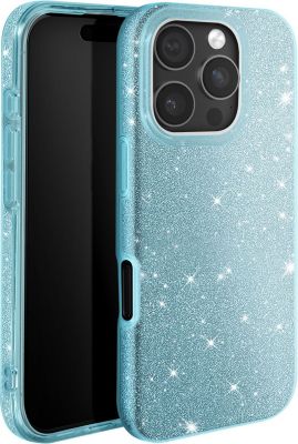 Coque AVIZAR Paillettes iPhone 16 Pro Max Bleu