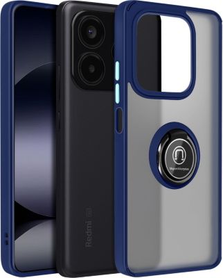 Coque AVIZAR Bague Xiaomi Redmi Note 14 5G Bleu Nuit