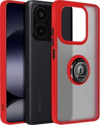 Coque AVIZAR Bague Xiaomi Redmi Note 14 5G Rouge