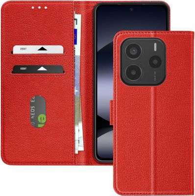 Etui AVIZAR Redmi Note 14 5G Portefeuille Rouge