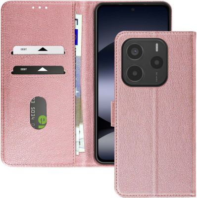 Etui AVIZAR Redmi Note 14 5G Portefeuille Rose Gold