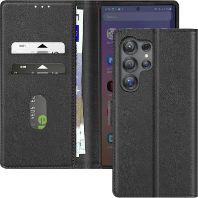 Etui AVIZAR Samsung S25 Ultra Portefeuille Noir