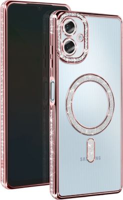 Coque AVIZAR Diamant Samsung A06 MagSafe Rose Délicat