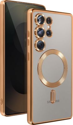 Coque AVIZAR MagSafe Samsung S25 Ultra Chromé Or