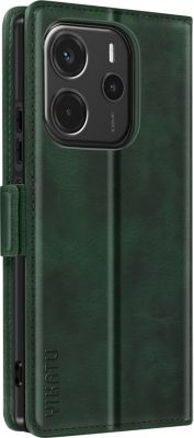 Etui AVIZAR Redmi Note 14 4G Portefeuille Vert Sapin