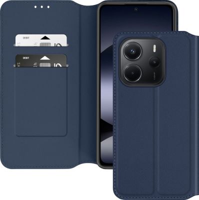 Etui AVIZAR Redmi Note 14 4G Portefeuille Bleu Nuit