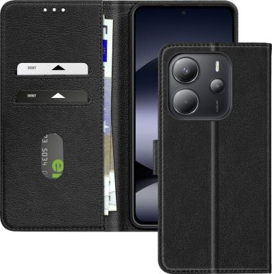 Etui AVIZAR Redmi Note 14 4G Portefeuille Noir