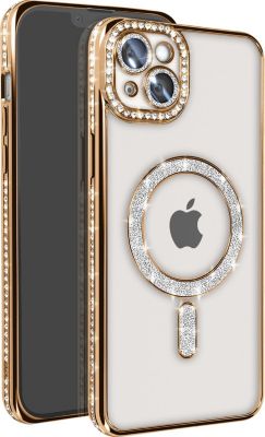 Coque AVIZAR Diamant iPhone 14 Plus MagSafe Or