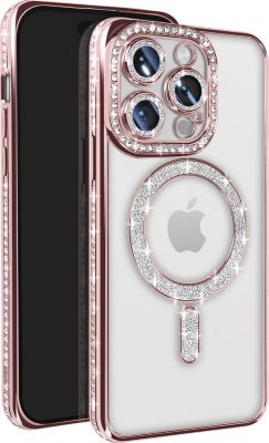 Coque AVIZAR Diamant iPhone 14 Pro MagSafe Rose Coque AVIZAR Diamant iPhone 14 Pro MagSafe Rose