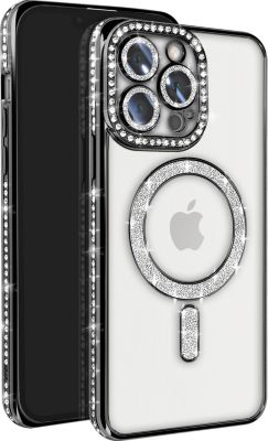 Coque AVIZAR Diamant iPhone 13 Pro MagSafe Argent