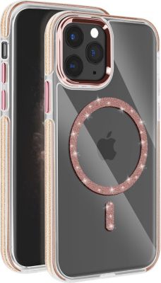 Coque AVIZAR iPhone 11 Pro Max Paillettes Rose Gold