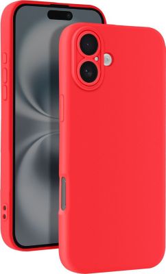 Coque AVIZAR iPhone 16 Silicone Lisse Rouge