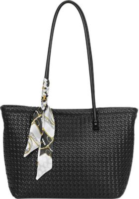 Sac bandoulière GALLANTRY Femme à Motif Tressé avec Foulard Sac