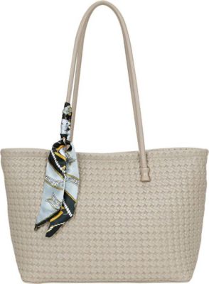 Sac bandoulière GALLANTRY Femme à Motif Tressé avec Foulard Sac