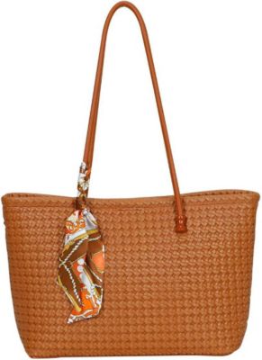 Sac bandoulière GALLANTRY Femme à Motif Tressé avec Foulard Sac