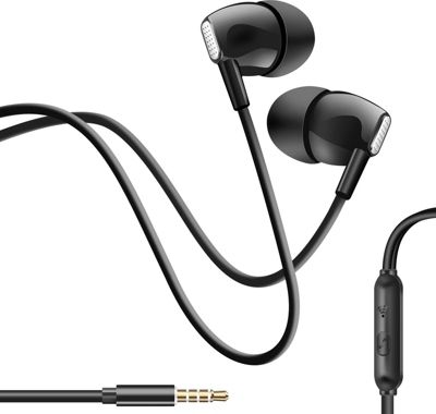 Ecouteurs INKAX Intra-auriculaires Jack 3.5mm Noir